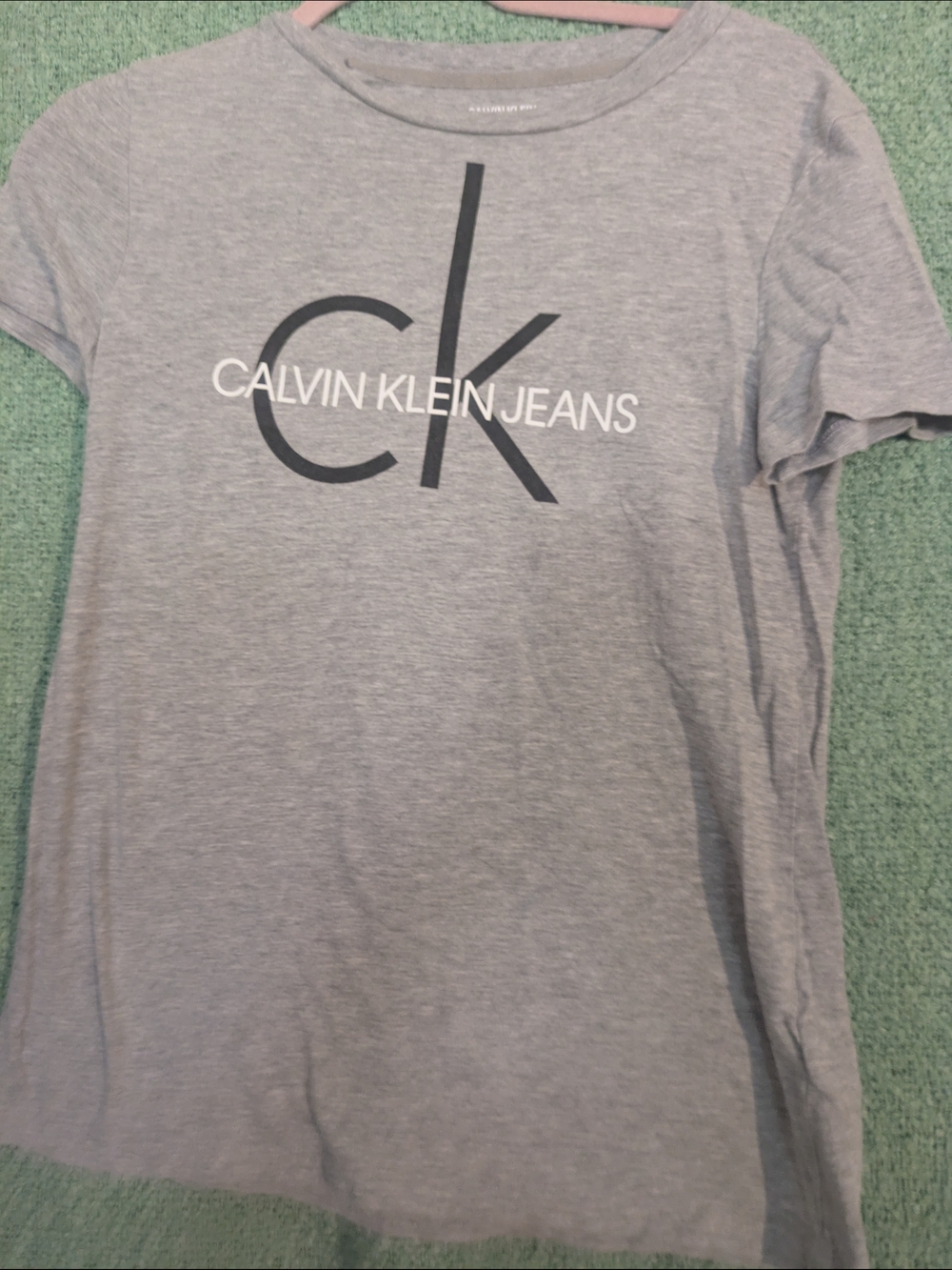 Calvin Klein Jeans Gray 'CK' Logo Tee